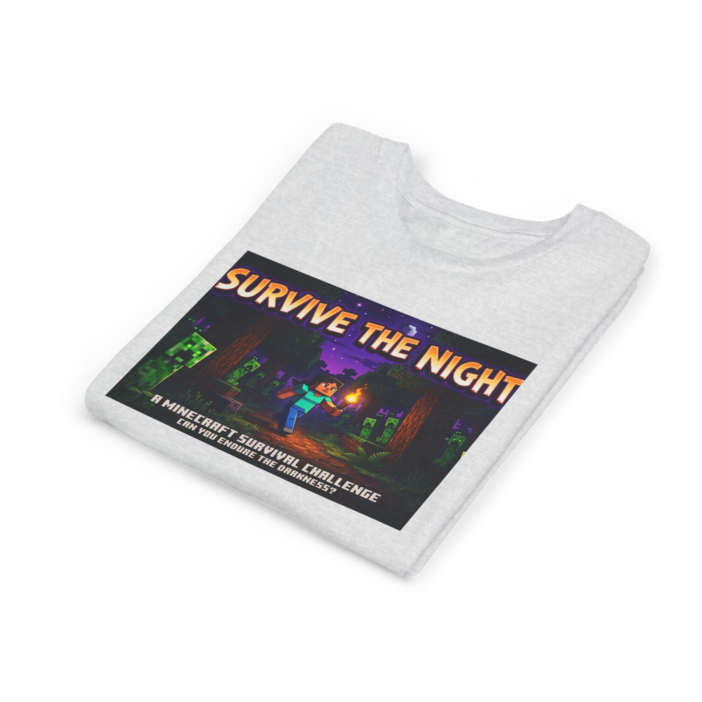 Survive the Night Youth Tee — Glowing Creeper Night Gamer Shirt