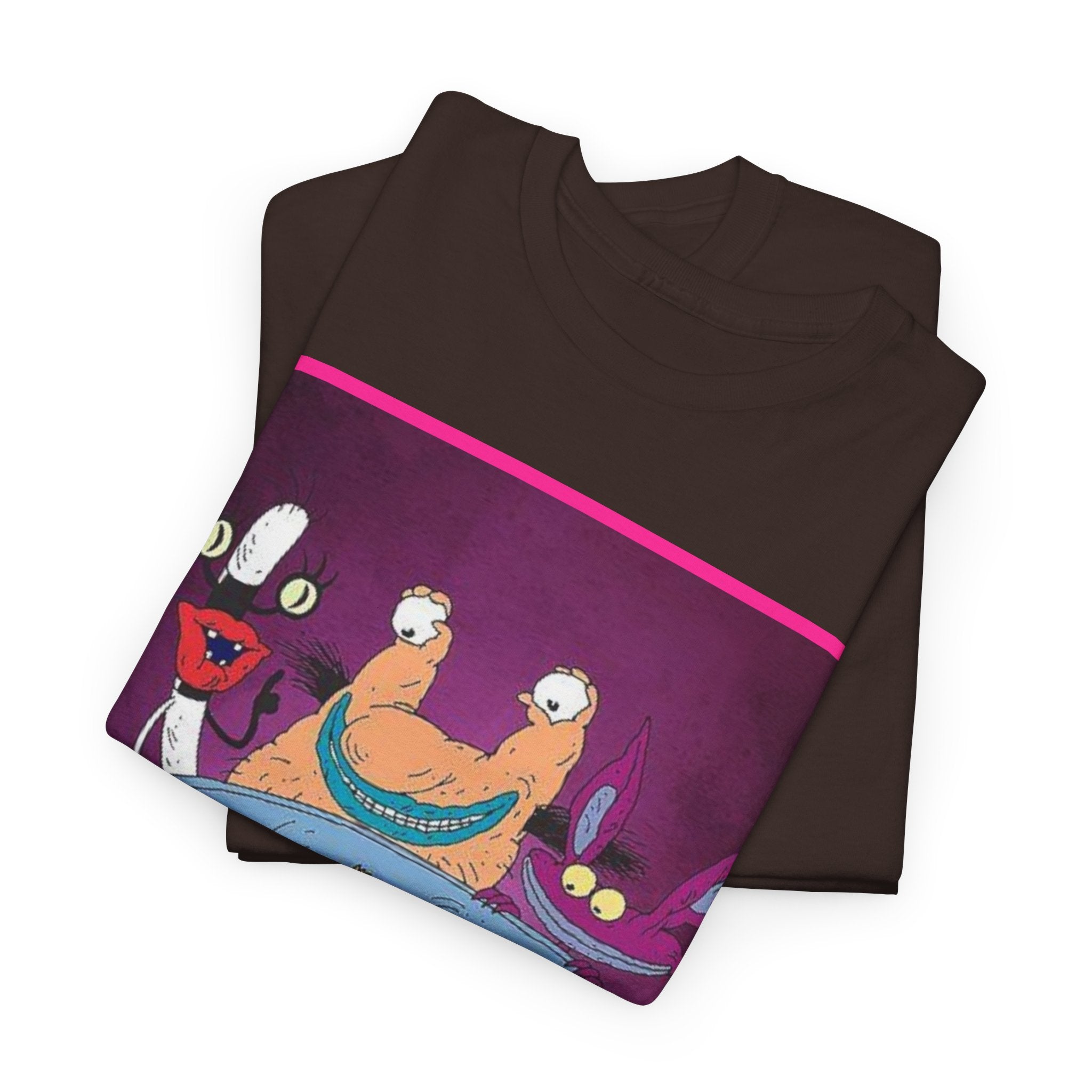 Real Monsters Vintage Cartoon T-Shirt — Nickelodeon Rugrats Crew Tee