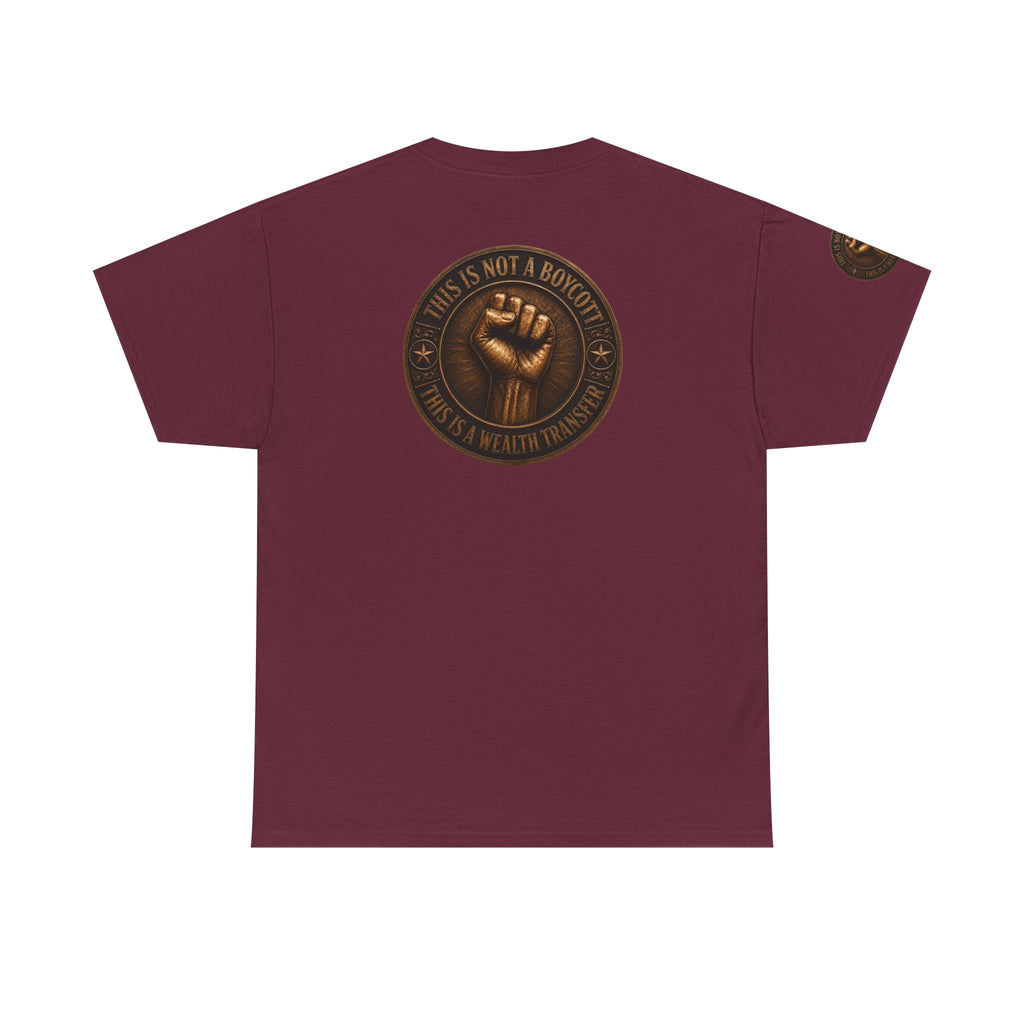 Graphic Tee — 'This Is Not A Boycott' Fist Emblem with Vintage Group Portrait