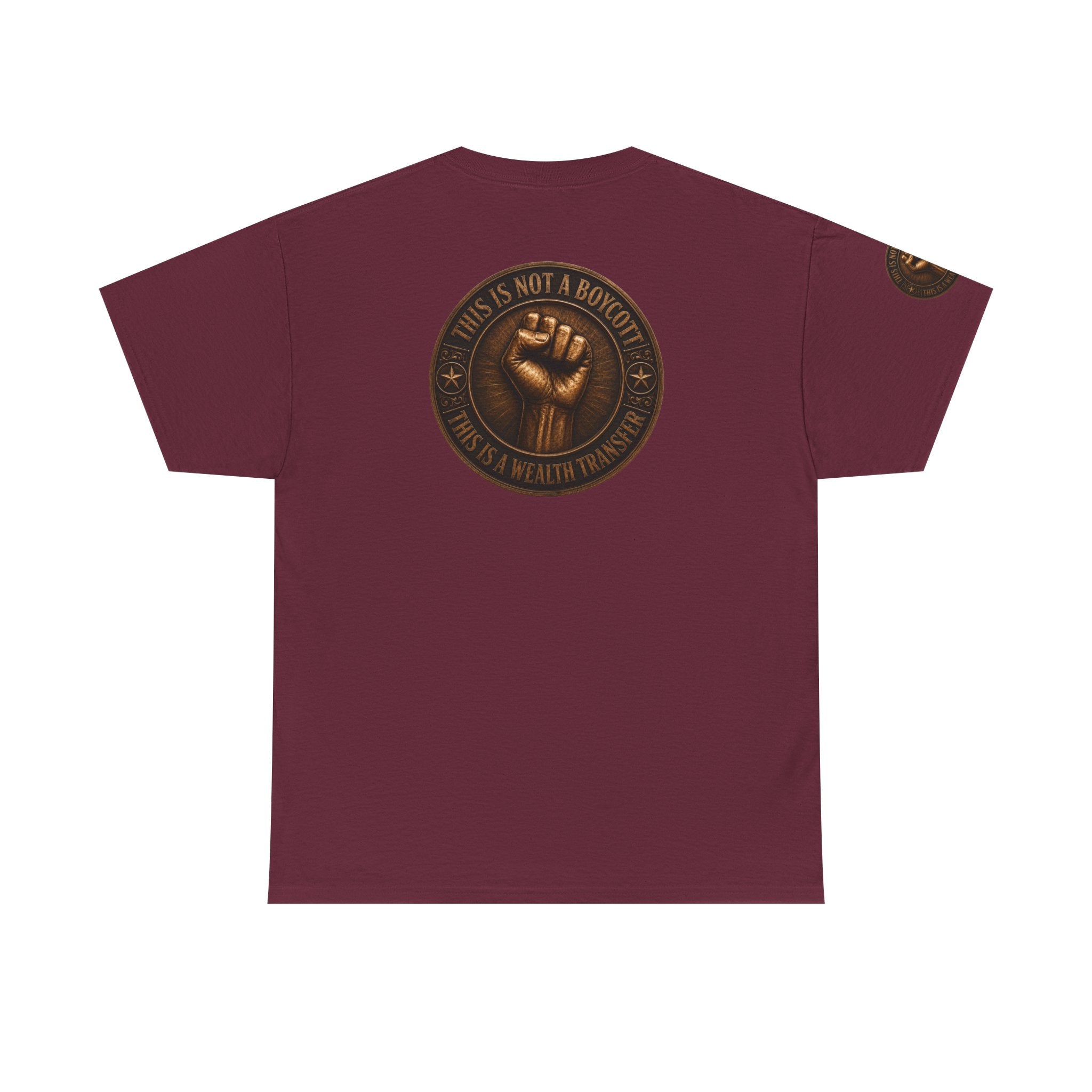 Graphic Tee — 'This Is Not A Boycott' Fist Emblem with Vintage Group Portrait