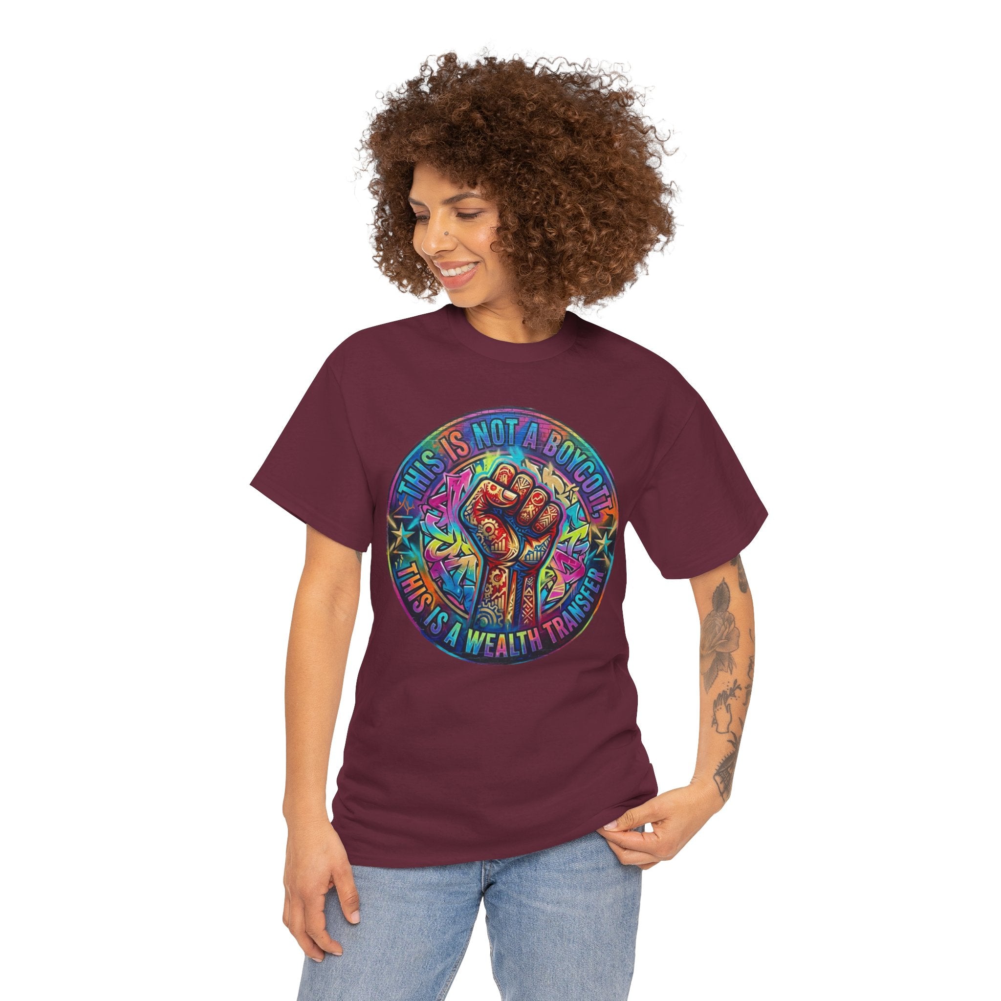 Fist of Strength Graphic Tee — “This Is Not A Boycott, This Is A Wealth Transfer”