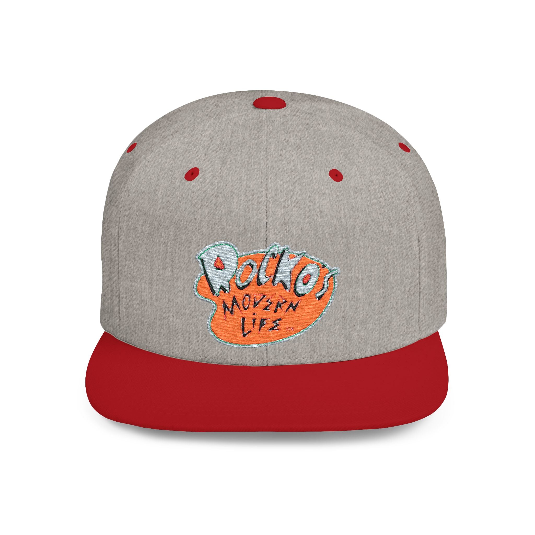 Snapback Hat — Polka Nutter Vibe Embroidered Flat-Bill Cap