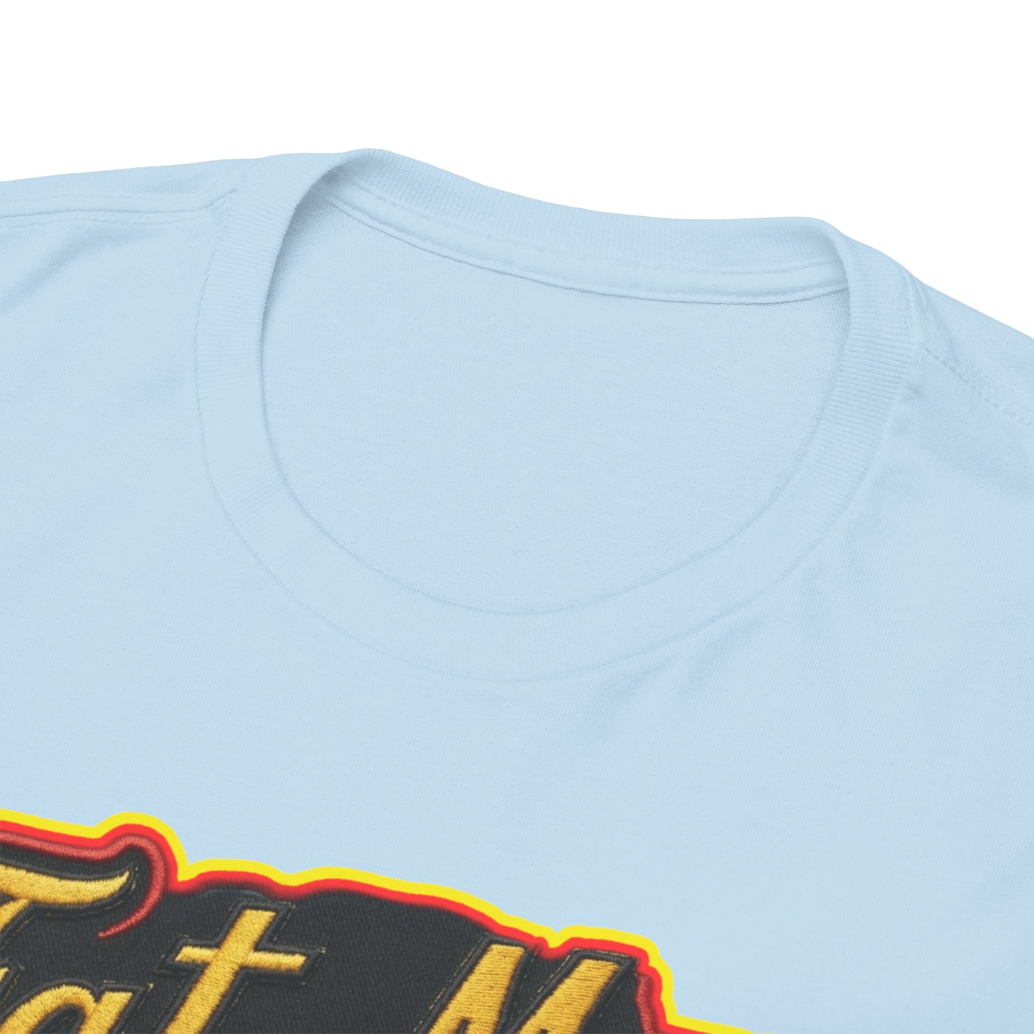 Fat Man Graphic Tee — Retro Boxing Design with '10' Back Patch