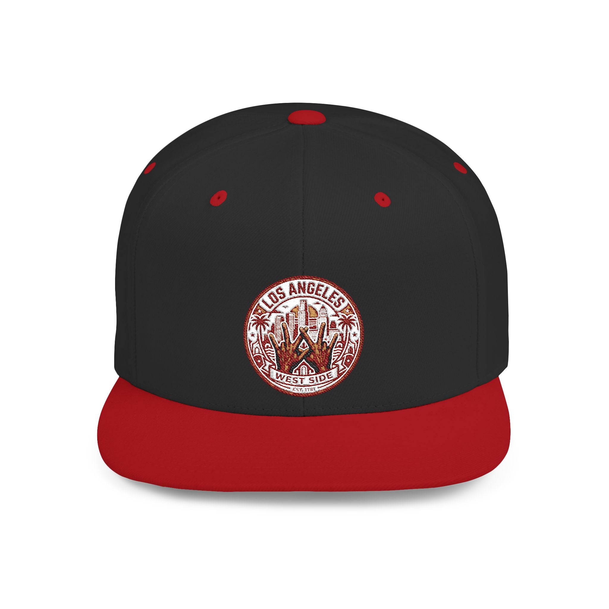 Wildflower Crown Snapback Hat — 'Little Dreamer' Floral Embroidered Flat Bill