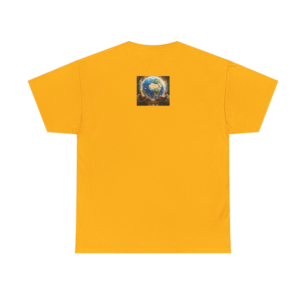 Cosmic Guardian Tee — Earth Mother Spiritual Graphic T-Shirt